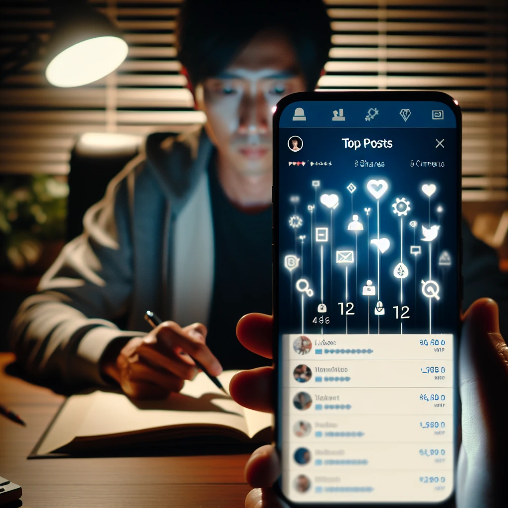 "Contoh tampilan fitur Top Posts di Instagram Insights, menampilkan grafik analitik dan statistik kinerja postingan terbaik untuk meningkatkan strategi konten."