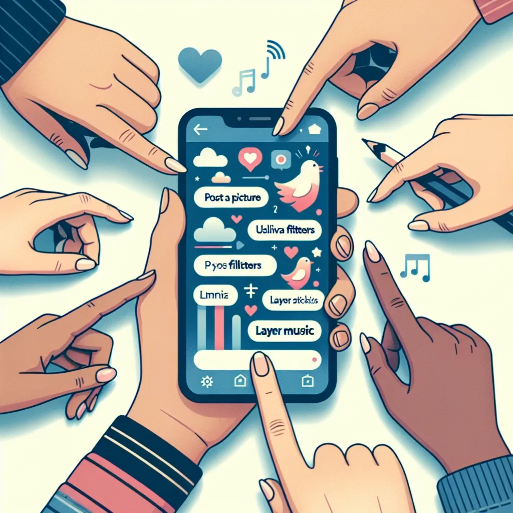 "User engaging with Instagram Story Viewer feature on a smartphone, showcasing tips and tricks for maximizing Instagram Stories in the Panduan Lengkap Menggunakan Instagram Story Viewer article."